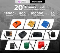 Charger OEM Grosir Kompak dengan Slot Lubang Kunci untuk Pemasangan di Dinding dan Indikator Kesehatan Baterai LED