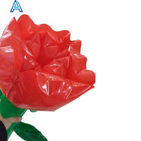 Modèle de rose gonflable en PVC durable de haute qualité, réaliste, pour la publicité, les cadeaux promotionnels, la décoration et les jouets.