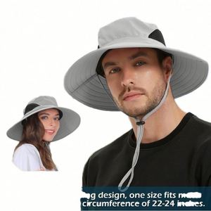 Sombrero de Pescador Unisex Personalizado 2024, de Ala Ancha, para Adultos, para Senderismo, Pesca, Playa, con Impresión Digital, Directo de Fábrica en China - Product Image 2