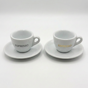 <span class=keywords><strong>Tazza</strong></span> da <span class=keywords><strong>Espresso</strong></span> 50ml con Piattino in Porcellana Stile Contemporaneo Logo Personalizzato Lavabile in Lavastoviglie Grado Alimentare - Product Image 5
