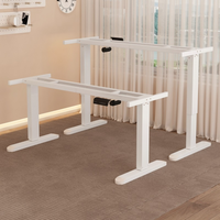 Prix abordable, bureau debout ergonomique en acier durable et contemporain, cadre de bureau réglable électriquement