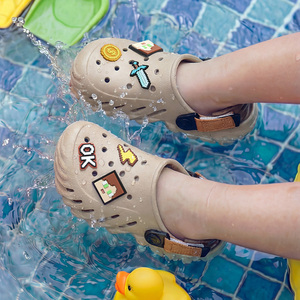 Zuecos para Niños, Sandalias de Verano para Niños, Lindos Zapatos de Dibujos Animados para Niñas y Niños, Zapatos de <span class=keywords><strong>Playa</strong></span> de Color Caramelo, Zapatos de Bebé con Orificios - Product Image 4