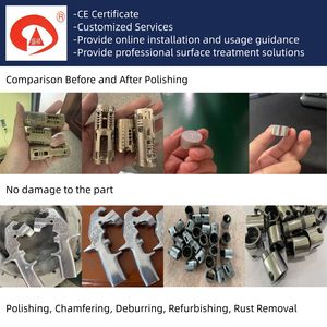 آلات التشطيب الاهتزازي السيراميكية للأجزاء المعدنية بسعات 150 لتر و 250 لتر و 350 لتر و 450 لتر و 650 لتر لإزالة الحواف - Product Image 4