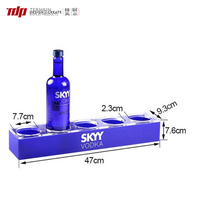 TERMEIN Promotion OEM&ODM Présentoir à vin en métal rechargeable avec base lumineuse Abyss, Glorificateur de bouteilles VIP et Présentoir de service