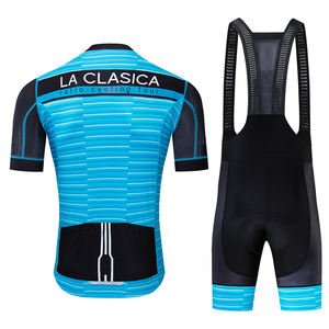 Stampa a sublimazione ciclismo jersey e pantaloni insieme dei vestiti della bicicletta - Product Image 2