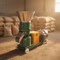Machine de traitement des aliments pour animaux, spéciale pour volailles, bétail, mini-usine de fabrication de granulés pour aliments animaux
