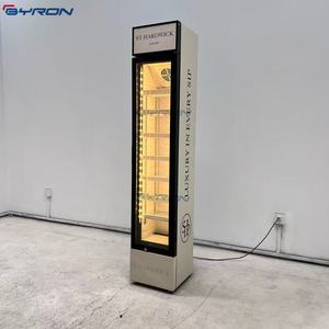 Refrigerador de bebidas de enfriamiento directo y aire combinado de diseño delgado | Puertas de vidrio de alta eficiencia para tiendas de conveniencia - Product Image 4