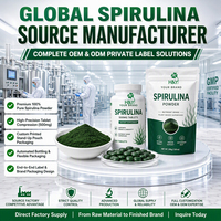 Extrait de spiruline en emballage OEM, complément alimentaire, capsule de spiruline de haute qualité