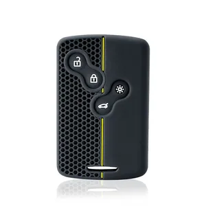 Housse de clé de voiture en silicone pour <span class=keywords><strong>Renault</strong></span> Kadjar <span class=keywords><strong>Captur</strong></span> Clio Megane 2 3 4 RS Koleos Logan Scenic Duster, étui pour <span class=keywords><strong>carte</strong></span>, porte-clés, accessoires - Product Image 3