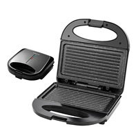NOUVEAU Design 750W Machine à sandwich multifonctionnelle à double face chauffante et antiadhésive pour le petit-déjeuner