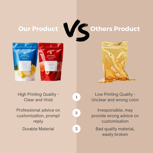 Transparent <b>Window</b> Stand Up Pouch For Product Display And Food Grade <b>Safety</b> - Product Image 4