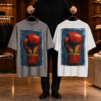 T-shirt unisexe pour homme, 300 GSM, surdimensionné, lourd, impression personnalisée, uni, blanc, de haute qualité, 100% coton