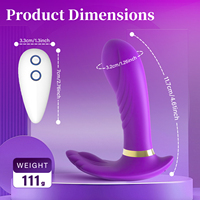 Intelligenter Heizbarer Tragbarer Slip-Vibrator mit Kabelloser Fernbedienung, Klitoris-Stimulator, Strukturiertes Eichel-Design, G-Punkt Sexspielzeug für Frauen