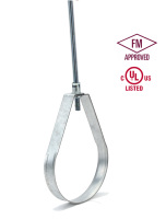Support de suspension Prostrut Clevis Hanger et pince de suspension pivotante en métal, blanc, zingué