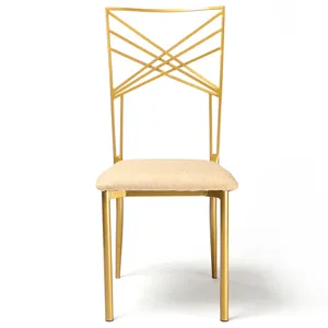 Hotel Cross Back Dining Chair Commercial Furniture Rental Wedding Party Events Phoenix Tail Back Chiavari Banquet Chair