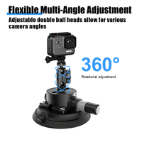 Support de caméra à ventouse multi-surfaces 4,5 pouces, capacité de charge verticale de 50 kg, filetage universel 1/4 pouce, sans dommages pour la voiture