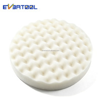 EVERTOOL Tampon de polissage en mousse pour voiture, éponge bleue fine pour un nettoyage efficace, applicateur de finition, tampons de cire de 8 pouces pour l'élimination des marques de tourbillons