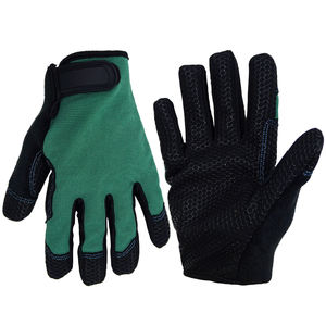 Gants de sécurité en cuir synthétique de nouveau style vert noir Protection du travail industriel pour femmes et hommes gants de travail de mécanicien - Product Image 2