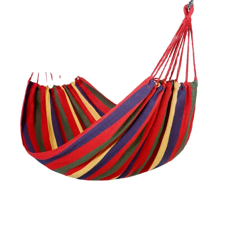 Comfortable Fabric Hammock with Tree Straps for Hanging Durable for Camping Outdoor Backyard