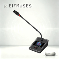 Microphone sans fil de bureau avec batterie intégrée, solution professionnelle pour salles de conférence