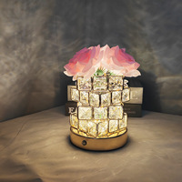 Lampe de table LED Cube en promotion, veilleuse d'ambiance à commande tactile, cadeau romantique pour anniversaire et Saint-Valentin pour petite amie