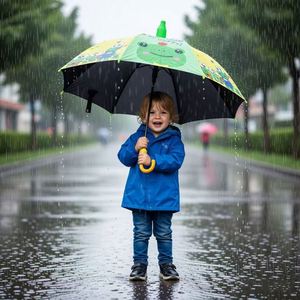 Parapluie Enfant Personnalisé 90cm Imprimé Dessin Animé Qualité Supérieure Anti-Pluie Mignon Animal avec Poignée Design Personnalisé Disponible - Product Image 1