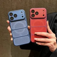 Coque de téléphone magnétique anti-chaleur avec film de protection d'objectif et pare-chocs rigide compatible pour iPhone 17 16 15 14 13 Pro Max