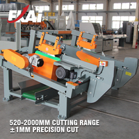 Scie à panneaux automatique FENGKAI SF6021 pour palettes en bois, double coupe, 16 coupes/min, Schneider Electric, ±1mm, CE ISO, 380V, 1500mm