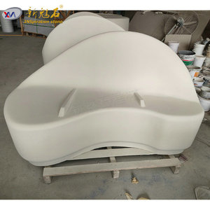 New Stone Building Materials Fiber <b>Cement</b> Stone Bench XMS006 High Performance Concrete Municipal Landscape Use - Product Image 1