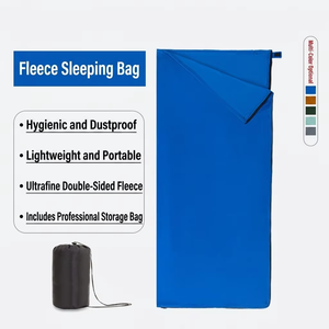Doublure de sac de couchage de camping légère avec tissu thermique en polaire doux pour la randonnée, les voyages, le trekking et l'utilisation en extérieur - Product Image 2