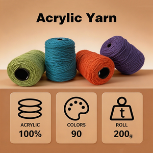 Full Tufting Kit Including Tufting Frame Fabric <strong>Wool</strong> Yarn Framing Supplies Portable DIY Rug Making Set for Hobby Handcraft - Product Image 3