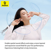 Écouteurs sans fil Baseus W04 2023 d'occasion, son stéréo, écouteurs Bluetooth avec suppression du bruit pour le sport, la musique, la salle de sport, l'entraînement