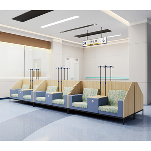 Silla de Infusión Plegable Moderna con Respaldo Alto para Hospital, Silla Médica de Tela para Diálisis y Donación de Sangre - Product Image 1