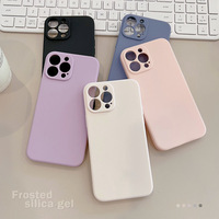Coque de téléphone ultra fine en silicone souple mat couleur bonbon pour Iphone 12 13 14 15 Pro Max 11 Xs Xr X 6 7 8 Plus