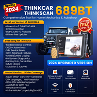 THINKCAR THINKSCAN 689BT Outil de diagnostic automobile professionnel CANFD DOIP Codage bidirectionnel de l'ECU 34 fonctions de réinitialisation Scanner OBD2 complet
