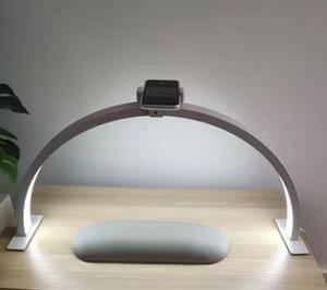 Hot 48 Wát UV Nail Đèn biểu tượng tùy chỉnh half-Moon LED Light báo in máy tính để bàn Bàn đèn bàn với ánh sáng lạnh chiếu sáng - Product Image 4