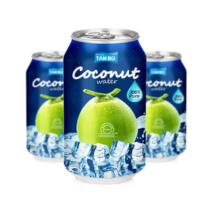 Agua de coco de marca privada con pulpa, sin azúcar, en lata de aluminio de 250ml/330ml/500ml, con una vida útil de 24 meses, certificación HALAL e ISO 22000. - Product Image 4