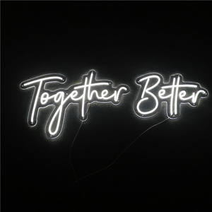 إسقاط الشحن مقاوم للماء حسب الطلب أفضل معا الاكريليك Led رسالة ضوء النيون علامة مخصصة لديكور عيد الميلاد - Product Image 1