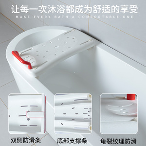 ที่นั่งอ่างอาบน้ำ QC-D76 แบบตรงพร้อมที่จับสีแดงเพื่อความปลอดภัยในการเคลื่อนย้ายในห้องน้ำ - Product Image 3