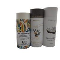 Tube de déodorant en papier personnalisé 100 % sans plastique, écologique, zéro déchet, conteneur de parfum solide à poussoir