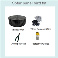 Protection contre les nuisibles galvanisée 8 pouces résistante aux UV Durabilité de 15 à 20 ans Trempage à chaud CE Protection contre les oiseaux Maille solaire avec kit de filetage