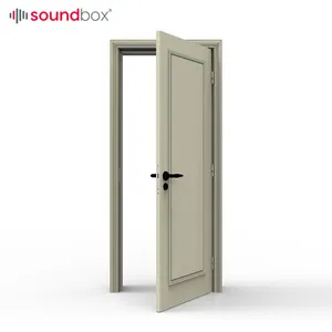 Pintu Tempat Kedap Suara Akustik Mengurangi Kebisingan Api Apartemen Tahan Suara Pintu Tahan