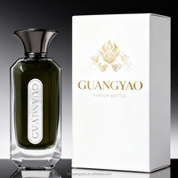 Flacon de parfum en verre facetté haute texture 75 ml Emballage cosmétique Flacon pulvérisateur avec bouchon en alliage de zinc et boîte cadeau
