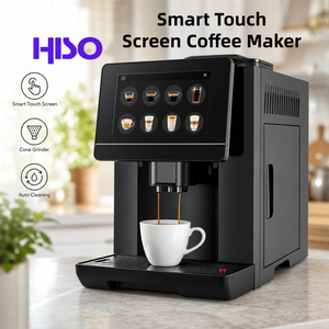 เครื่องชงกาแฟอัตโนมัติหน้าจอสัมผัสอัจฉริยะ พร้อมจาน<span class=keywords><strong>บด</strong></span><span class=keywords><strong>กาแฟ</strong></span>แบบกรวย ควบคุมอุณหภูมิรักษาความร้อน <span class=keywords><strong>บด</strong></span><span class=keywords><strong>กาแฟ</strong></span>แบบแห้ง - Product Image 1