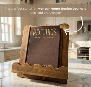 Porte-livres décoratif unique <span class=keywords><strong>de</strong></span> haute qualité en bois d'acacia massif à bords festonnés, support pour <span class=keywords><strong>livre</strong></span> <span class=keywords><strong>de</strong></span> <span class=keywords><strong>cuisine</strong></span> en bois pour comptoir <span class=keywords><strong>de</strong></span> <span class=keywords><strong>cuisine</strong></span> - Product Image 5