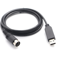 Kabel Serial USB a Din 5pin OEM/ODM RS232 RS485 RS422 Konverter Output DC Pengisian Daya Transfer Data Bersertifikasi CE/FCC untuk Penggunaan Laptop