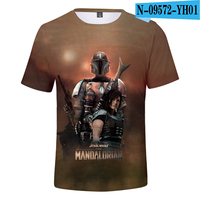 Sublimasi Polyester Mesh T-shirt 3D Digital Printing Pola Kustom Yoda T Shirt Film Anime Star T Shirt Wars