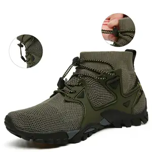 Neue Herren Anti-Rutsch-bequeme Schuhe wasserdichte Outdoor-Bergnetz-Kletter schuhsohle Wandern für Männer und Frauen