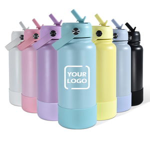 Borraccia Termica Personalizzabile con LOGO, 18oz/32oz, Design Classico con Rivestimento in Gomma per Bevande Calde e Fredde, Regalo Aziendale C3 - Product Image 1
