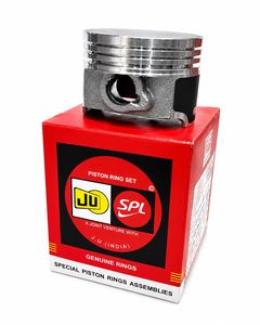 Kit d'assemblage de piston pour Bajaj Discover 110cc 50.00mm, segment de piston OEM avec revêtement au molybdène, kit de réparation de moteur de moto de qualité supérieure - Product Image 3